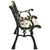 Puutarhapenkki 2 -Seater 116 x 54 x 73 cm Puu Ruskea Suorakaide
