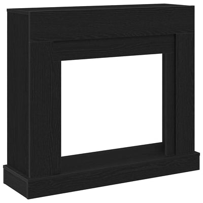 Takkahuone Musta Tammi 100x30x87,5 cm Teknillinen puu