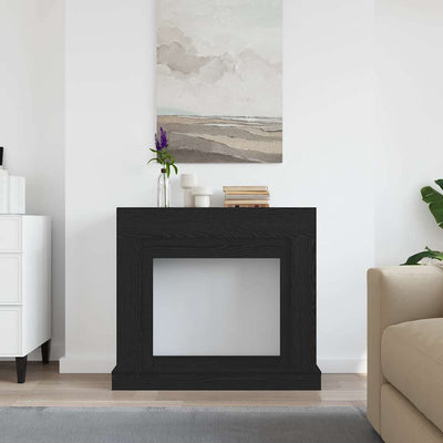Takkahuone Musta Tammi 100x30x87,5 cm Teknillinen puu