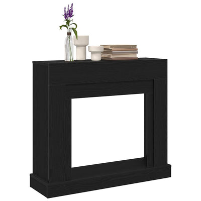Takkahuone Musta Tammi 100x30x87,5 cm Teknillinen puu