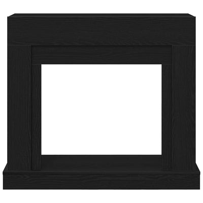 Takkahuone Musta Tammi 100x30x87,5 cm Teknillinen puu