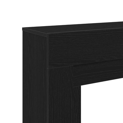 Takkahuone Musta Tammi 100x30x87,5 cm Teknillinen puu