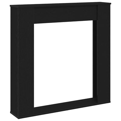 Takkahuone Musta tammi 100x20x100 cm Teknillinen puu