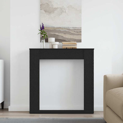 Takkahuone Musta tammi 100x20x100 cm Teknillinen puu
