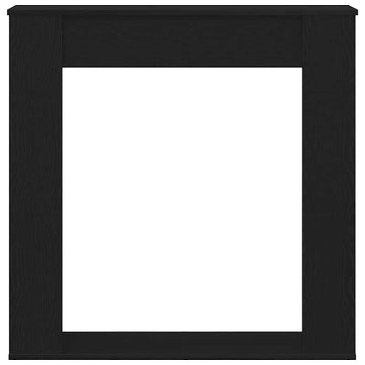 Takkahuone Musta tammi 100x20x100 cm Teknillinen puu