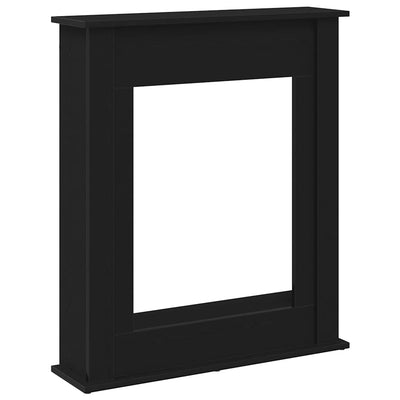 Takkahuone Musta Tammi 75x20x87,5 cm Teknillinen puu