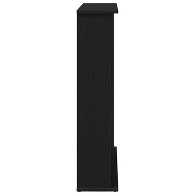 Takkahuone Musta Tammi 75x20x87,5 cm Teknillinen puu