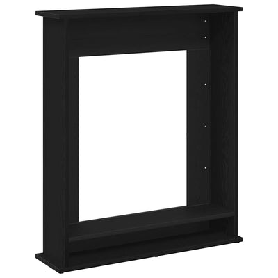 Takkahuone Musta Tammi 75x20x87,5 cm Teknillinen puu