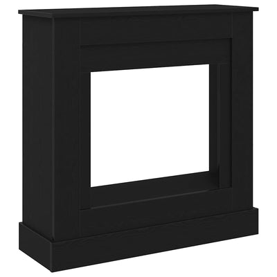 Takkahuone Musta Tammi 90x30x90 cm Teknillinen puu