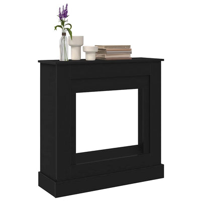 Takkahuone Musta Tammi 90x30x90 cm Teknillinen puu