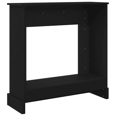 Takkahuone Musta Tammi 90x30x90 cm Teknillinen puu