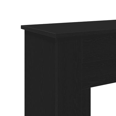 Takkahuone Musta Tammi 90x30x90 cm Teknillinen puu