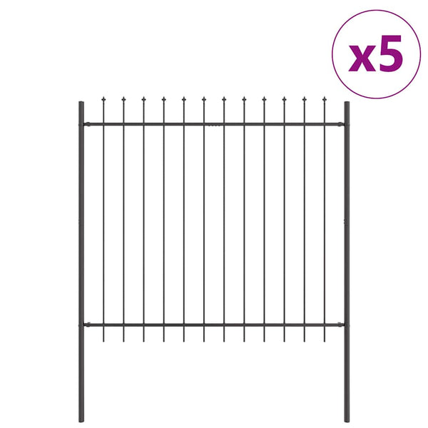 Puutarha-aita WOERDEN 5 kpl 8,5 x 1,5 m Jauhemaalattu teräs