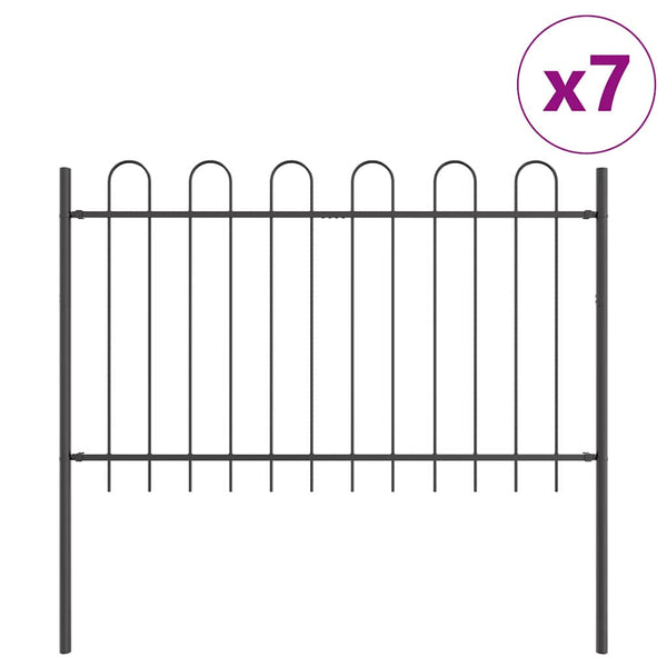 Puutarha-aita BOXTEL 7 kpl 11,9 x 1,2 m Jauhemaalattu teräs