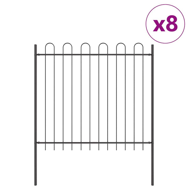 Puutarha-aita BOXTEL 8 kpl 13,6 x 1,5 m Jauhemaalattu teräs