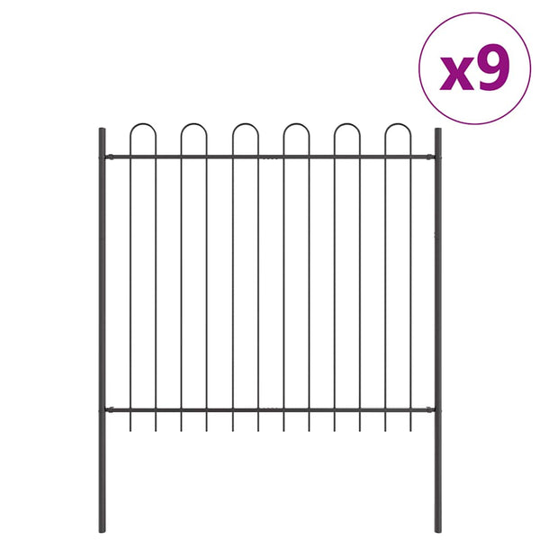 Puutarha-aita BOXTEL 9 kpl 15,3 x 1,5 m Jauhemaalattu teräs
