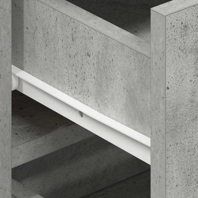 Sivupöytä Betoninharmaa 120 x 36 x 69 cm Tekninen puu