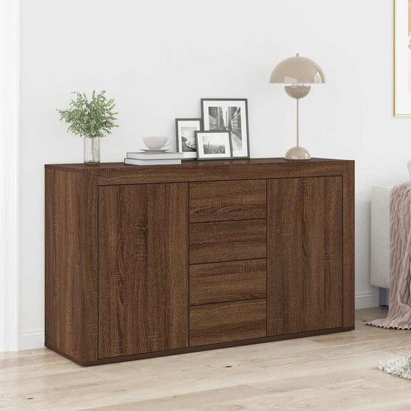Sivupöytä Ruskea tammi 120 x 36 x 69 cm Tekninen puu