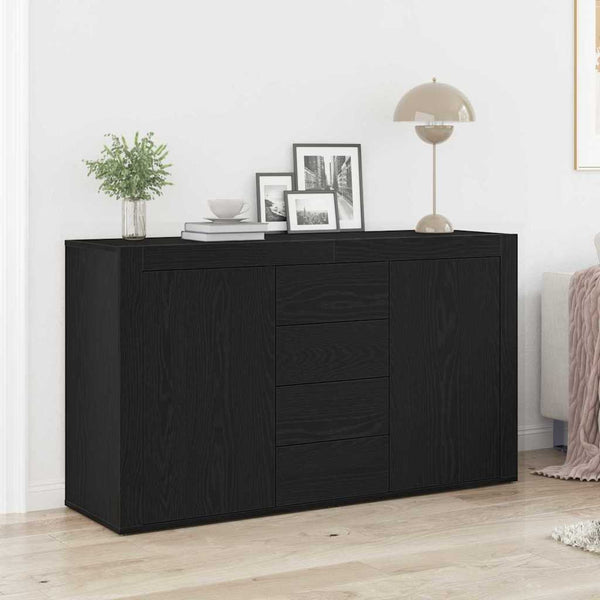 Sivupöytä Musta tammi. 120 x 36 x 69 cm Tekninen puu