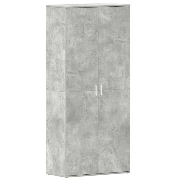 Kenkäkaappi 80 x 39 x 178 cm Tekninen puu Betoni Harmaa