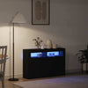 Sivupöytä Musta 116 x 30 x 75 cm Tekninen puu
