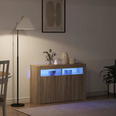 Sivupöytä Sonoma tammi 116 x 30 x 75 cm Tekninen puu