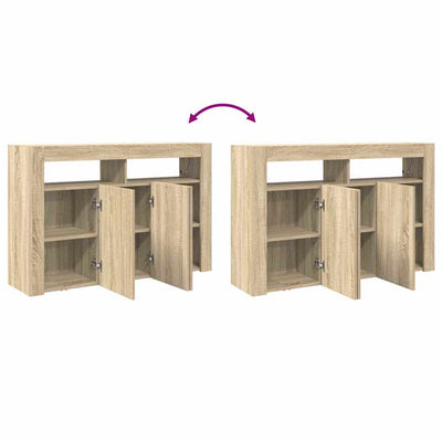 Sivupöytä Sonoma tammi 116 x 30 x 75 cm Tekninen puu