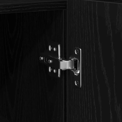 Sivupöytä Musta tammi 116 x 30 x 75 cm Tekninen puu