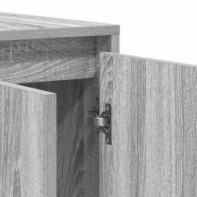 Sivupöytä Harmaa sonoma 135 x 41 x 69 cm Tekninen puu