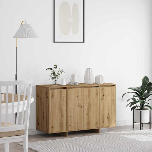 Artesaani sivupöytä tammi 120 x 41 x 75 cm Tekninen puu