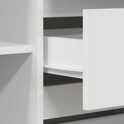 Sivupöytä Valkoinen 120 x 41 x 75 cm Tekninen puu