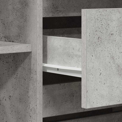 Sivupöytä Betoninharmaa 120 x 41 x 75 cm Tekninen puu