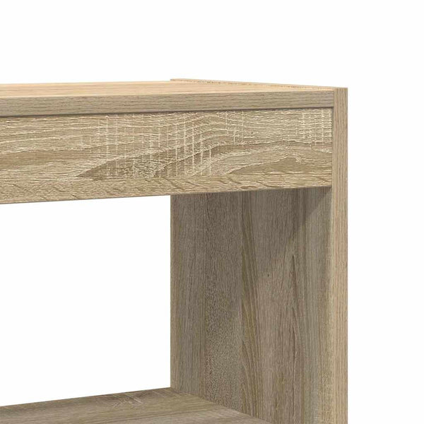 Kirjahylly 6 tasoa 80 x 30 x 198 cm Tekninen puu Sonoman tammi