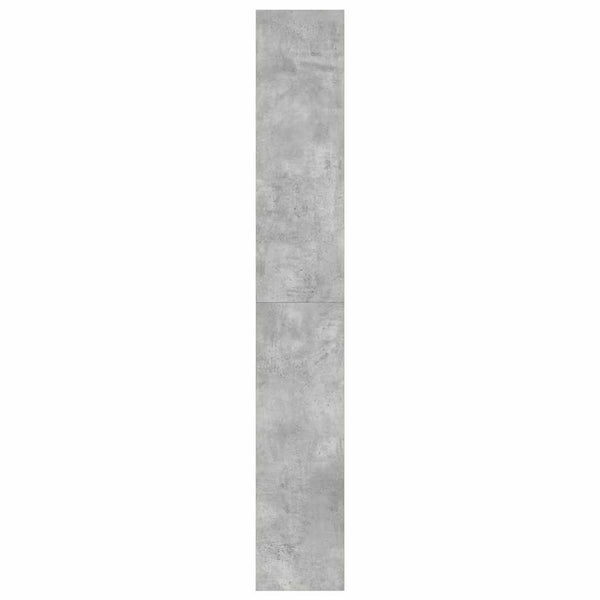 Kirjahylly 6 tasoa 80 x 30 x 198 cm Tekninen puu Betoni Harmaa