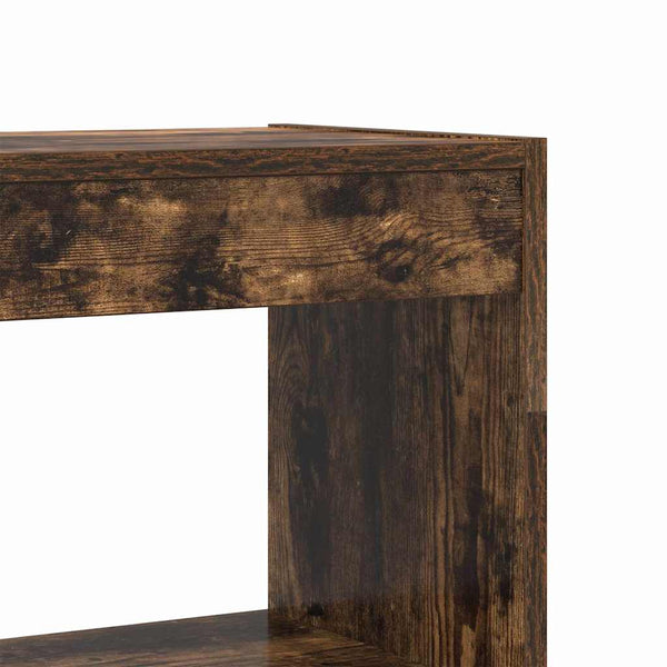 Kirjahylly 6 tasoa 80 x 30 x 198 cm Tekninen puu Savupähkinä