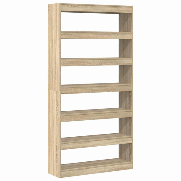 Kirjahylly 6 tasoa 100 x 30 x 198 cm Tekninen puu Sonoman tammi