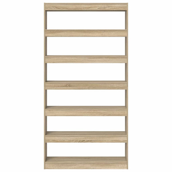 Kirjahylly 6 tasoa 100 x 30 x 198 cm Tekninen puu Sonoman tammi