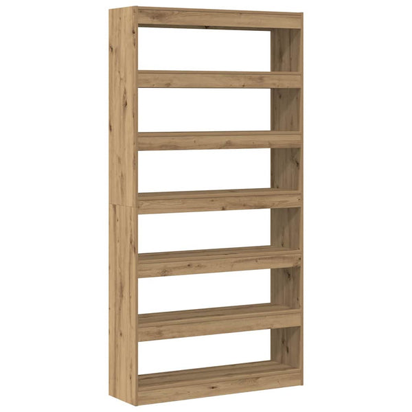 Kirjahylly 6 tasoa 100 x 30 x 198 cm Tekninen puu Artisan Tammi