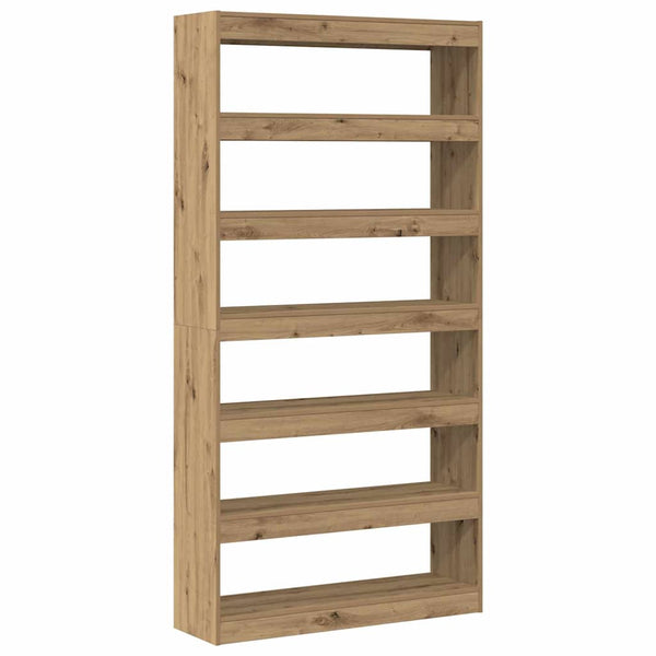 Kirjahylly 6 tasoa 100 x 30 x 198 cm Tekninen puu Artisan Tammi