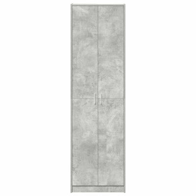 Betoninharmaa vaatekaappi ovella Hedie 55x25x189cm (puinen)