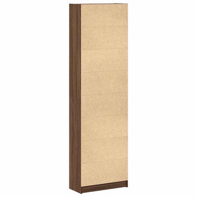 Ruskea tammi vaatekaappi hyllyllä Niculuna 55x25x189cm (puinen)