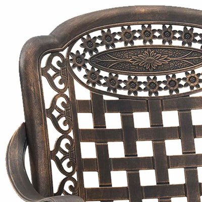 Pronssi puutarhan tuoli Petronis 55x56.5x91cm (2 pcs, alumiini)