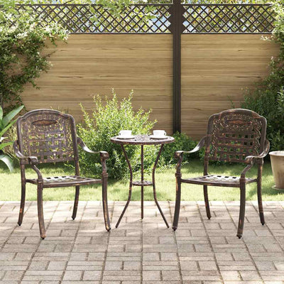 Pronssi puutarhan tuoli Petronis 55x56.5x91cm (2 pcs, alumiini)