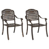 Pronssi puutarhan tuoli Petronis 55x56.5x91cm (2 pcs, alumiini)