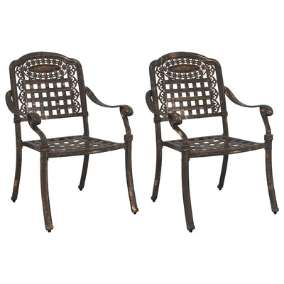 Pronssi puutarhan tuoli Petronis 55x56.5x91cm (2 pcs, alumiini)