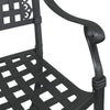 Musta puutarhan tuoli Smeurel 55x56.5x91cm (2 pcs alumiini)