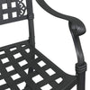 Puutarhan Tuoli 2 kpl Alumiini Musta 55 x 56.5 x 91cm