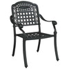 Puutarhan Tuoli 2 kpl Alumiini Musta 55 x 56.5 x 91cm