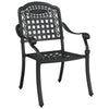 Musta puutarhan tuoli Smeurel 55x56.5x91cm (2 pcs alumiini)