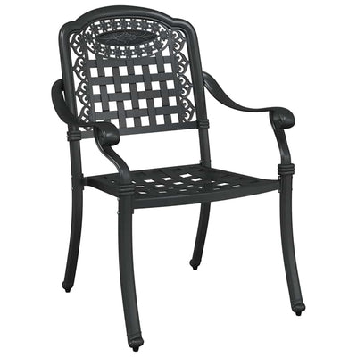 Musta puutarhan tuoli Smeurel 55x56.5x91cm (2 pcs alumiini)